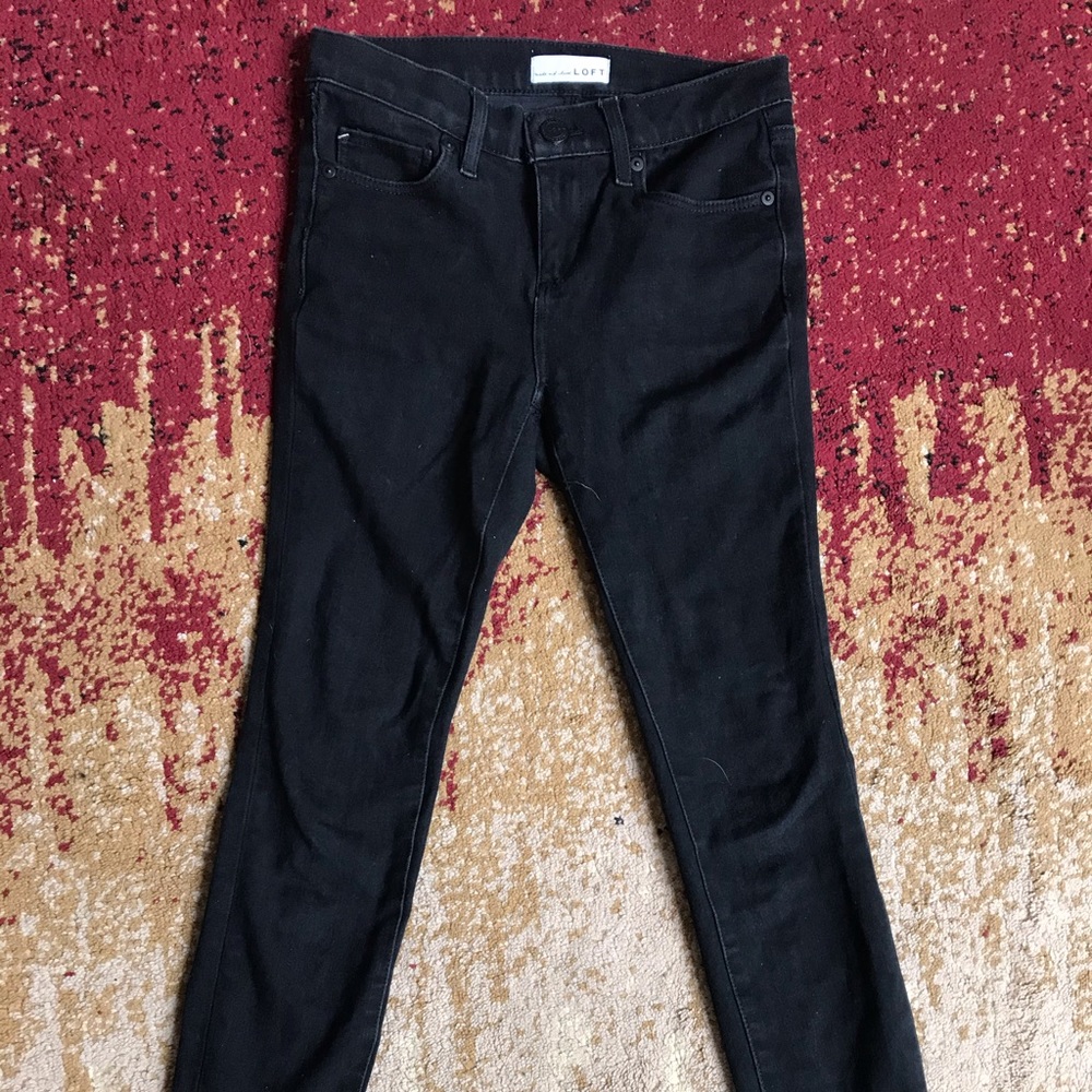 Loft black skinny jeans